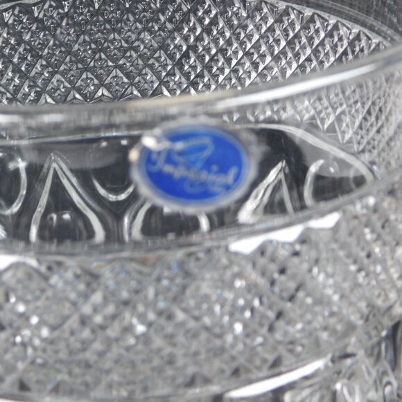 Imperial Glass Cape Cod Clear Large Ice Lip 56oz Pitcher Vintage 7.875" High - Picture 5 of 10